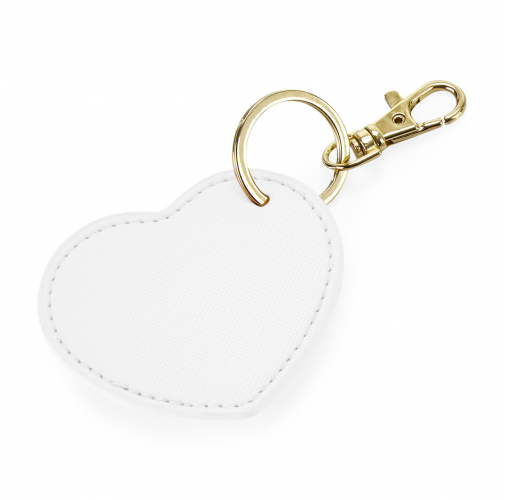 soft white Llavero corazón<br/>