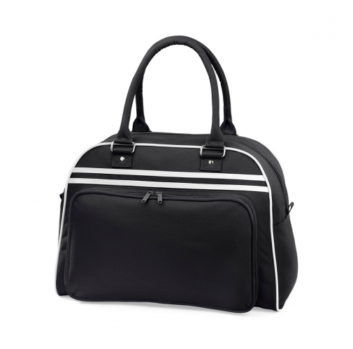 black / white Bolsa Retro Bowling