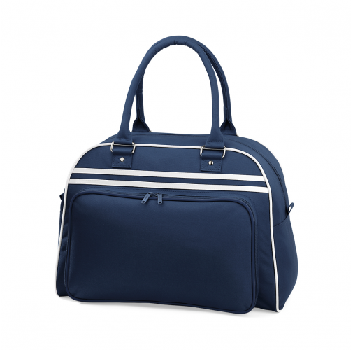 french navy / white Bolsa Retro Bowling