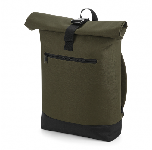 military green Mochila roll-top