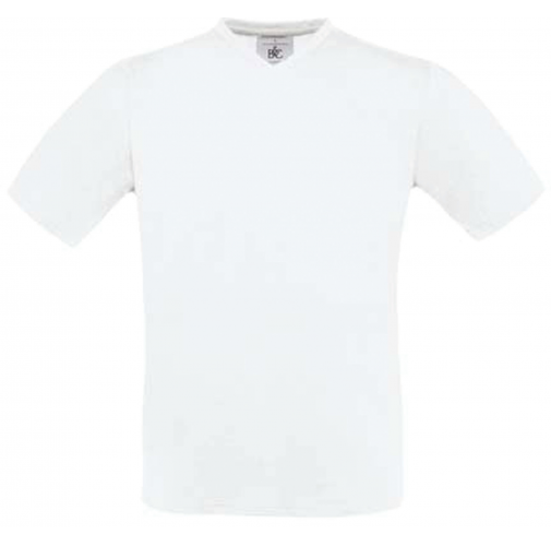 white Camiseta Exact150 cuello de pico