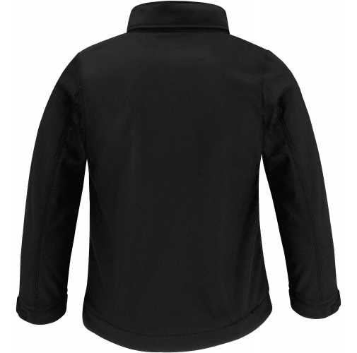 black Chaqueta Softshell con capucha niños