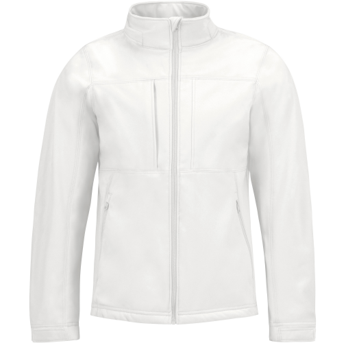 white Chaqueta Softshell con capucha hombre