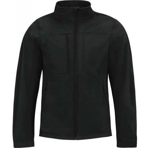 black Chaqueta Softshell con capucha hombre