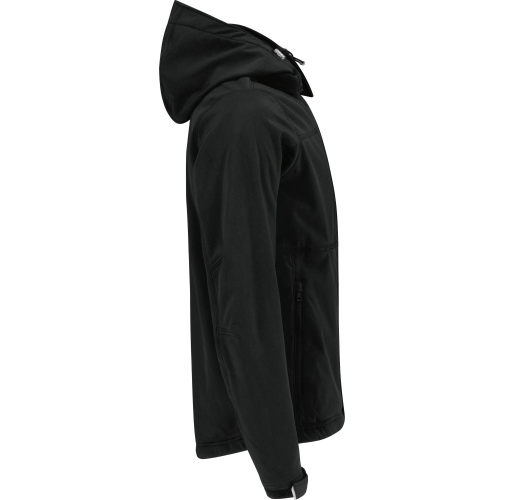 black Chaqueta Softshell con capucha hombre
