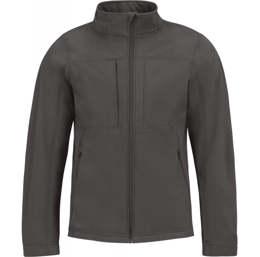 dark grey Chaqueta Softshell con capucha hombre