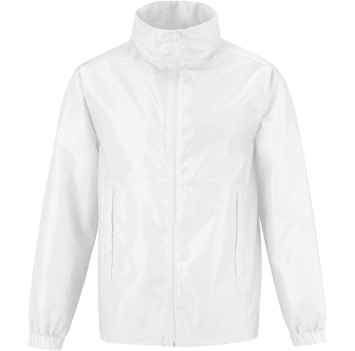 white ID.601 Cortavientos forrado