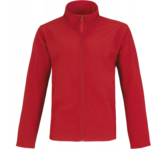 red / warm grey ID.701 Chaqueta Softshell hombre