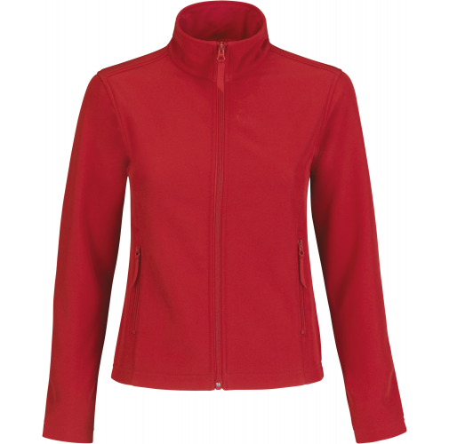 red / warm grey ID.701 Chaqueta Softshell mujer