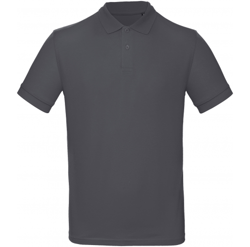 dark grey Polo Orgánico Inspire hombre