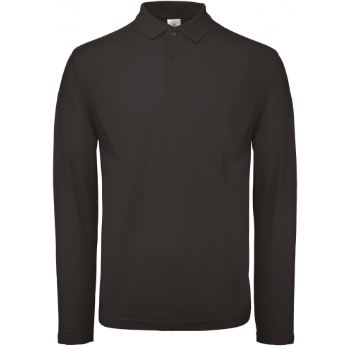 black ID.001 Polo manga larga hombre