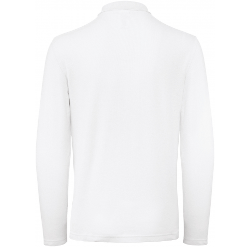 white ID.001 Polo manga larga hombre