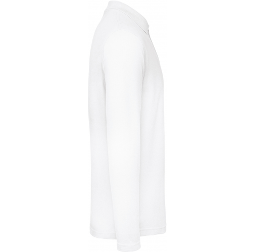 white ID.001 Polo manga larga hombre