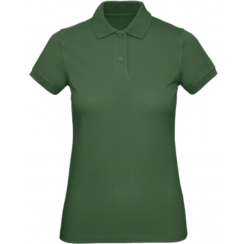 bottle green Polo Orgánico Inspire mujer