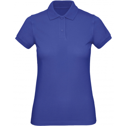 cobalt blue Polo Orgánico Inspire mujer