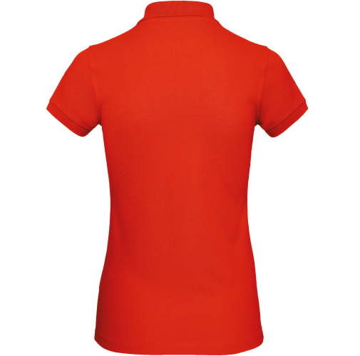fire red Polo Orgánico Inspire mujer