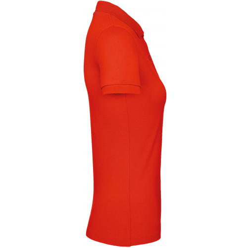 fire red Polo Orgánico Inspire mujer