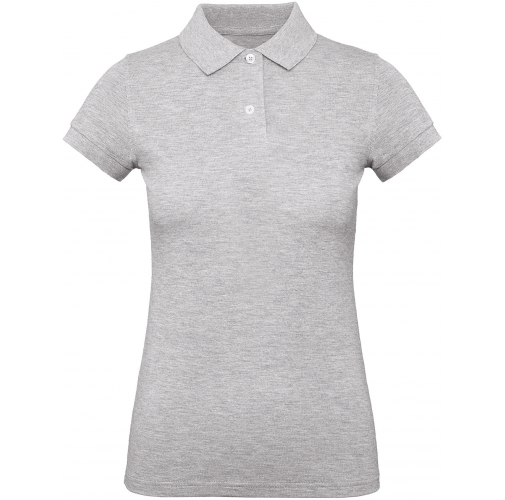 heather grey Polo Orgánico Inspire mujer