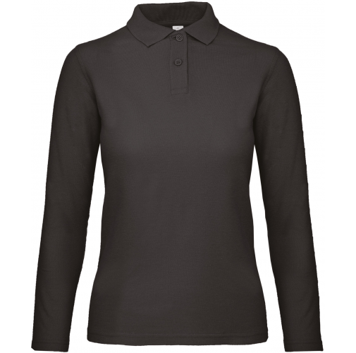 black ID.001 Polo manga larga mujer