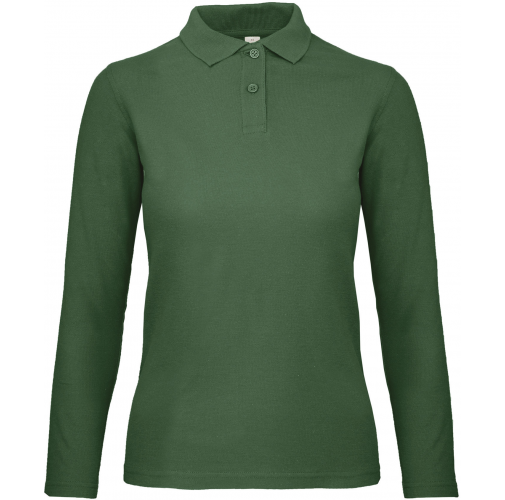 bottle green ID.001 Polo manga larga mujer