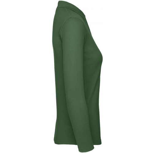bottle green ID.001 Polo manga larga mujer