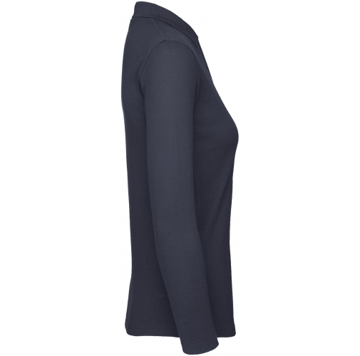 navy ID.001 Polo manga larga mujer