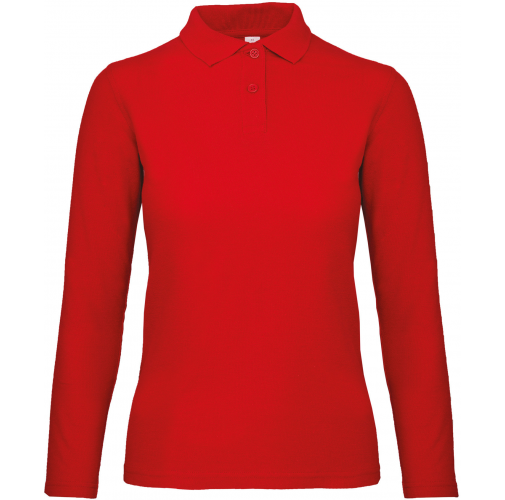 red ID.001 Polo manga larga mujer