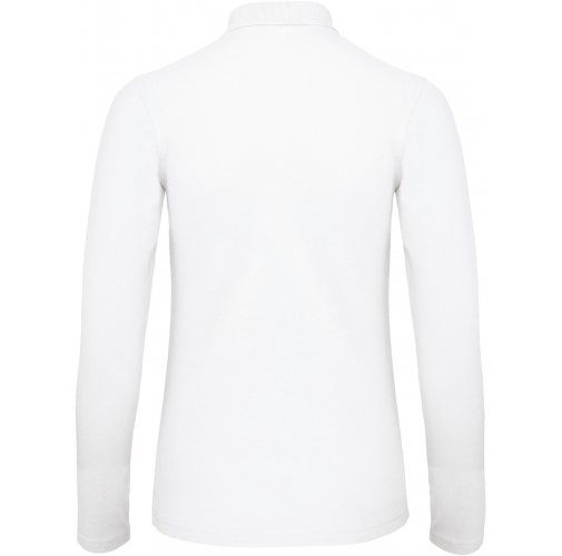 white ID.001 Polo manga larga mujer