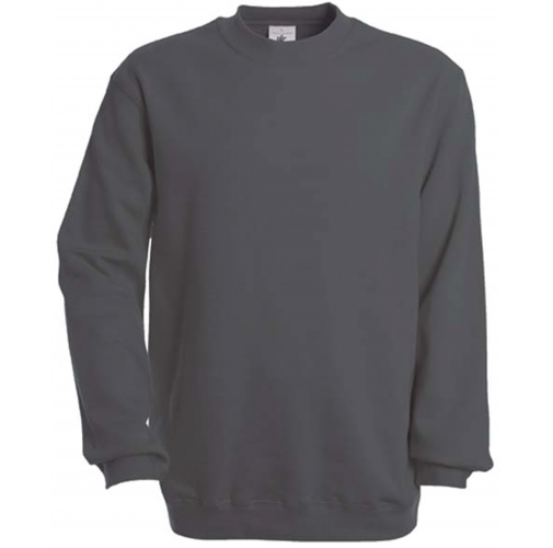 steel grey Sudadera cuello redondo