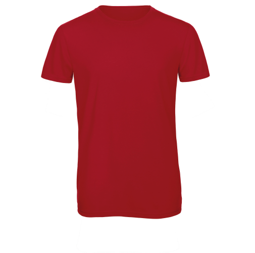 red Camiseta Triblend hombre