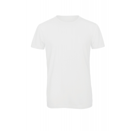 white Camiseta Triblend hombre