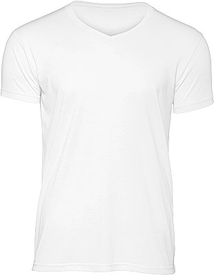 Camiseta Triblend cuello de pico hombre