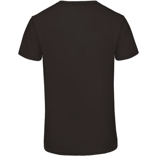 black Camiseta Triblend cuello de pico hombre