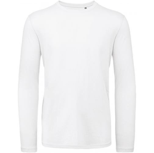 white Camiseta orgánica Inspire manga larga hombre
