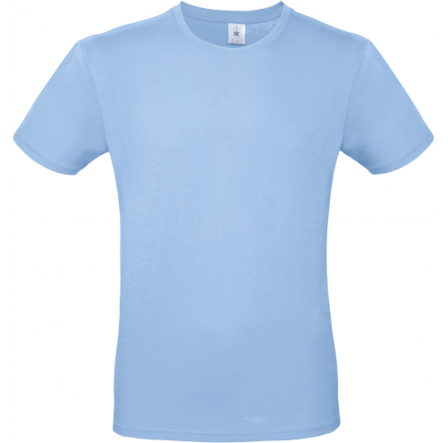 sky blue Camiseta #E150 hombre