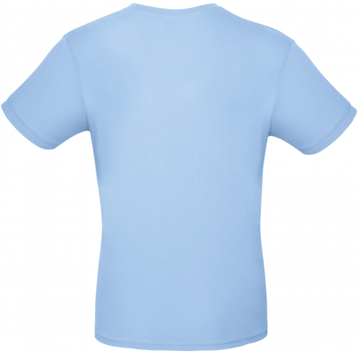 sky blue Camiseta #E150 hombre