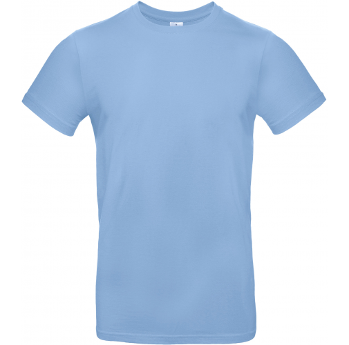 sky blue Camiseta #E190 hombre