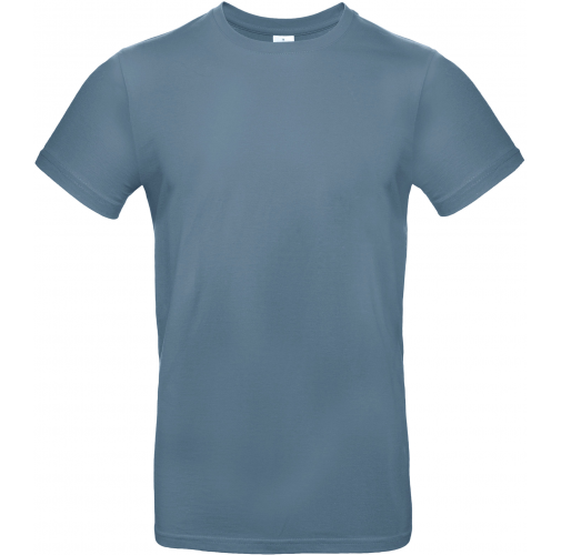 stone blue Camiseta #E190 hombre