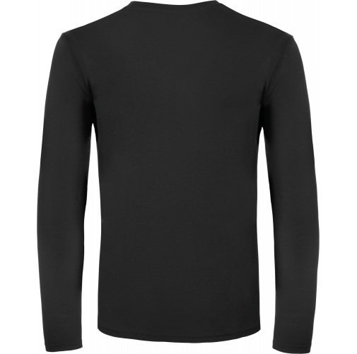 black Camiseta #E150 manga larga hombre
