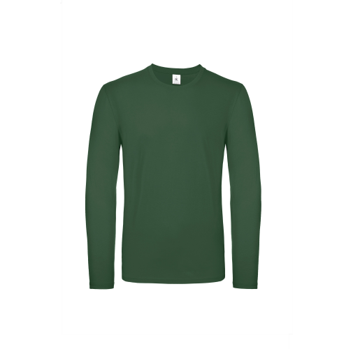 bottle green Camiseta #E150 manga larga hombre