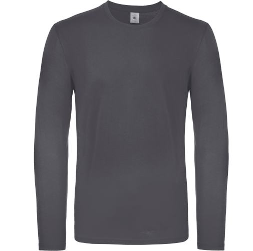 dark grey Camiseta #E150 manga larga hombre