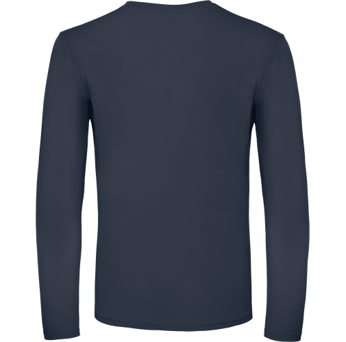 navy Camiseta #E150 manga larga hombre