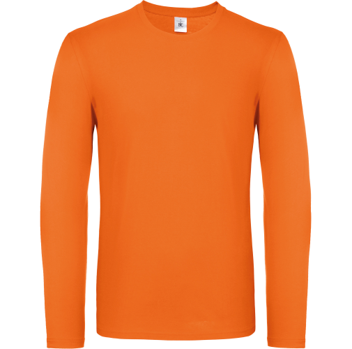 orange Camiseta #E150 manga larga hombre