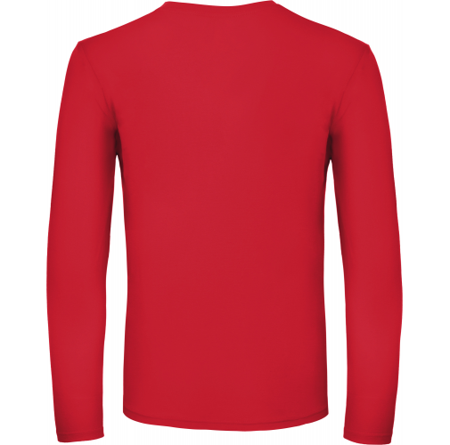 red Camiseta #E150 manga larga hombre