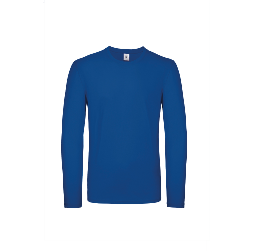 royal blue Camiseta #E150 manga larga hombre
