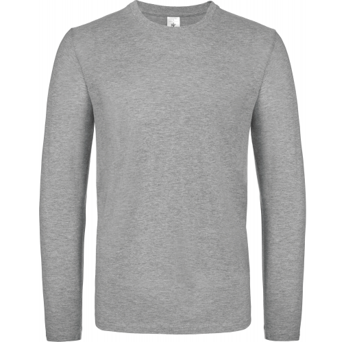 sport grey Camiseta #E150 manga larga hombre