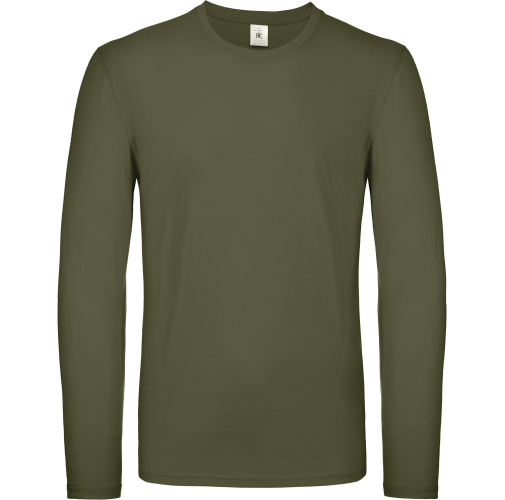 urban khaki Camiseta #E150 manga larga hombre