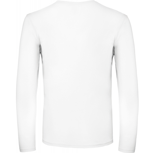 white Camiseta #E150 manga larga hombre