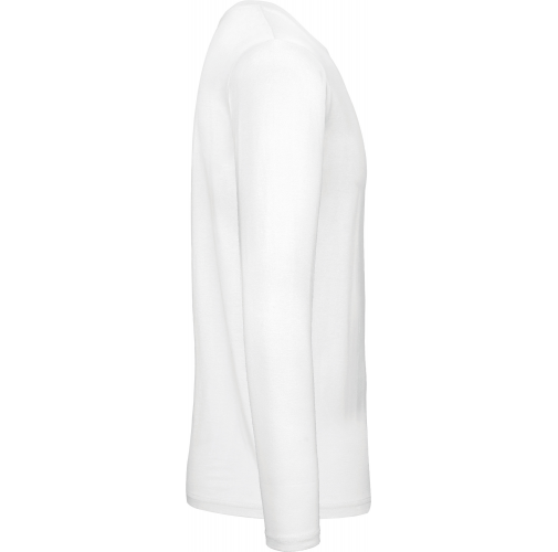 white Camiseta #E150 manga larga hombre