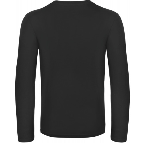 black Camiseta #E190 manga larga hombre